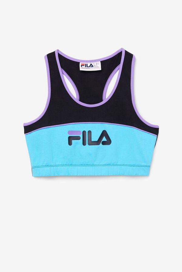 Fila Podprsenky Strihu Bustier Damske Čierne / Modre / Nachový - Poesia Workout Vypredaj - Slovakia